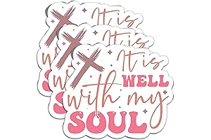 Motivational Christian Sticker Set: 'It is Well with My Soul'
