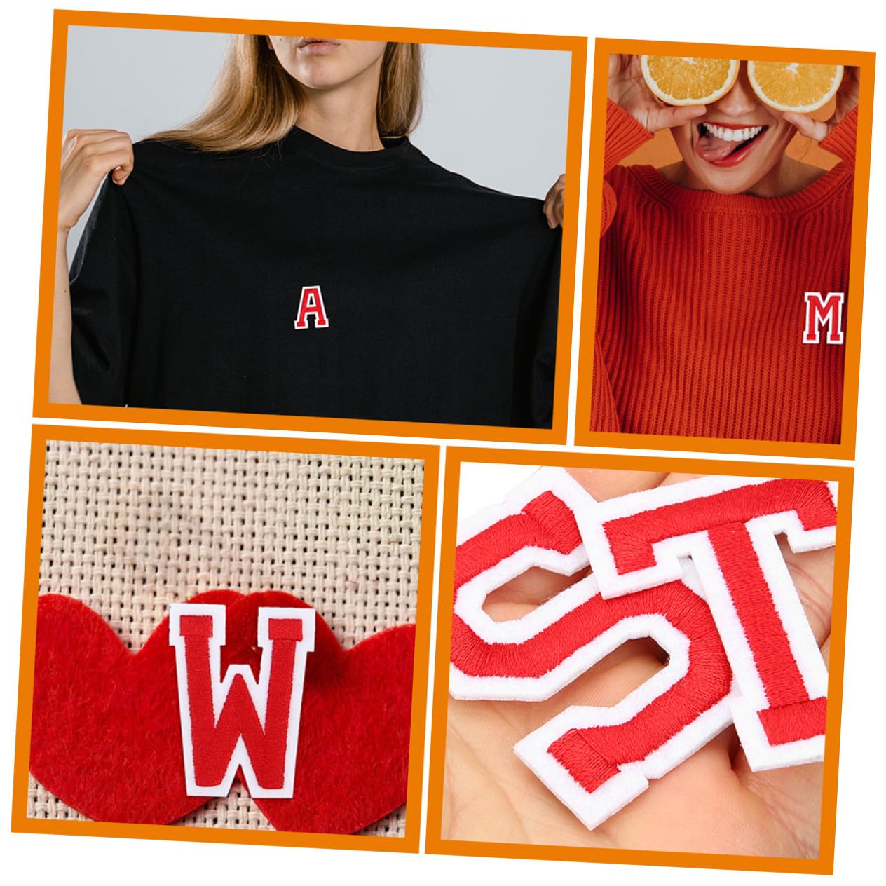 ARTIBETTER 4 Set Toppe Termoadesive Per Abbigliamento Decorativi Ferro Per Fai Da Te Adesivi Per Tessuti Patch Per Jeans E Borse Design Creativo E Pratico 26 Pezzi * 4