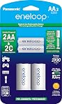 Panasonic KKJ17KHCA4A Eneloop Pro Individual Cell Battery Charger with 4 AA Ni-MH Rechargeable Batteries, 4-Pack