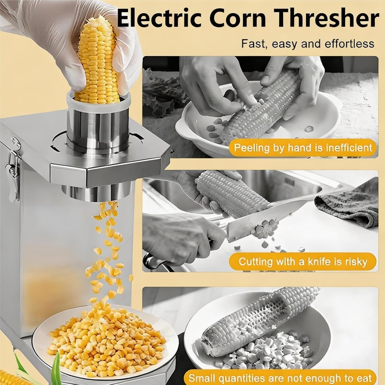 Automatic Corn Peeler Machine, Machine Stainless Steel Corn Peeler image 5