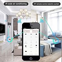 Vista 3 de MoesGo WiFi RF IR Control remoto universal TV aire acondicionado Smart Home Blaster infrarrojos RF electrodomésticos Tuya/Smart Life App, control