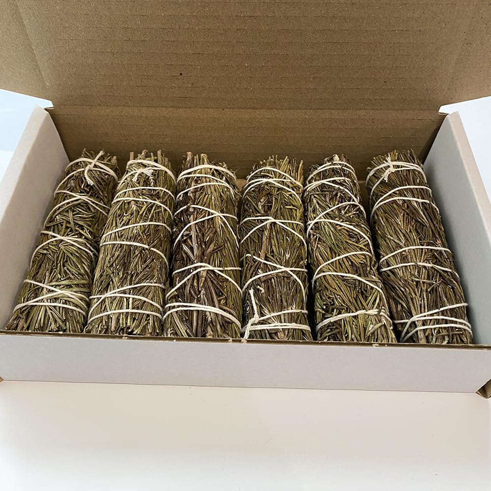 VIE Rosemary Smudge Stick 4", Pack of 6