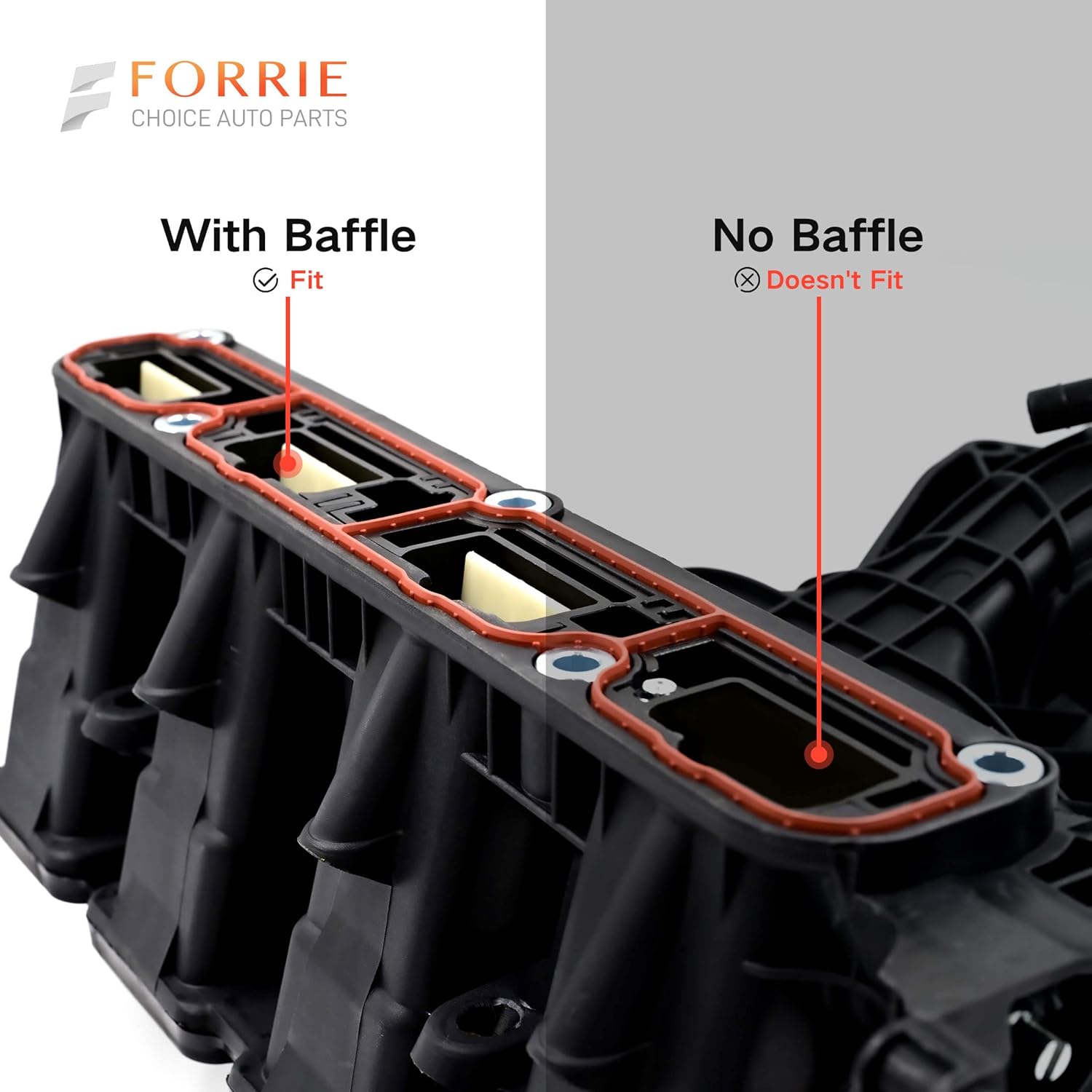 4884495AK Upper Engine Intake Manifold Replacement Fits for 2007-2009 Chrysler Sebring/2007-2011 Dodge Caliber,Journey,Avenger/2007-2017 Jeep Compass,Patriot