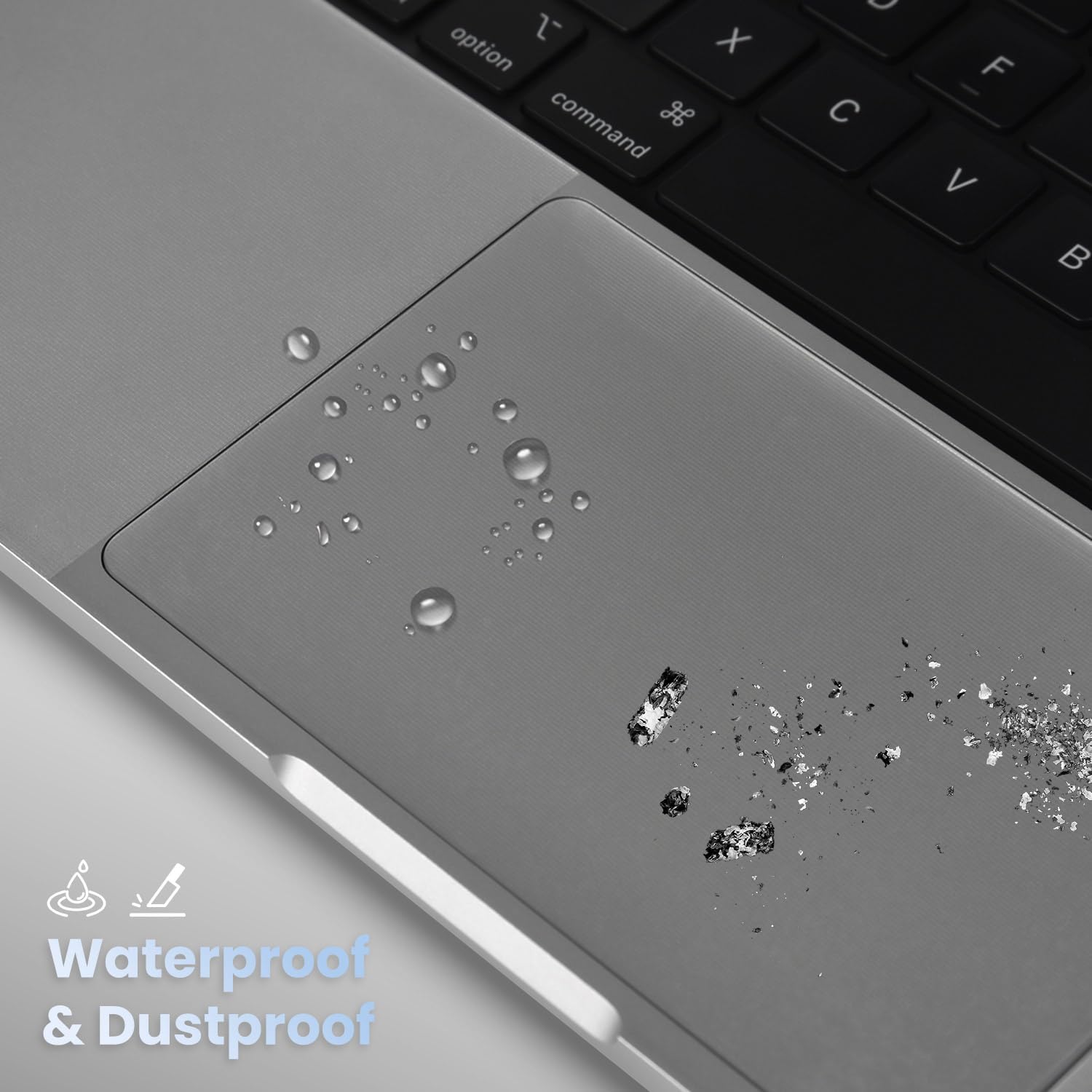 Palm Rest Cover Skin Compatible with 2025-2024 MacBook Pro 14" M5 M4 M3 M2 M1 A3434 A3112 A3401 A3185 A2992 A2918 Trackpad Protector Touch Pad Cover Skin, MacBook Pro 14" Accessories, Clear (4-Piece)
