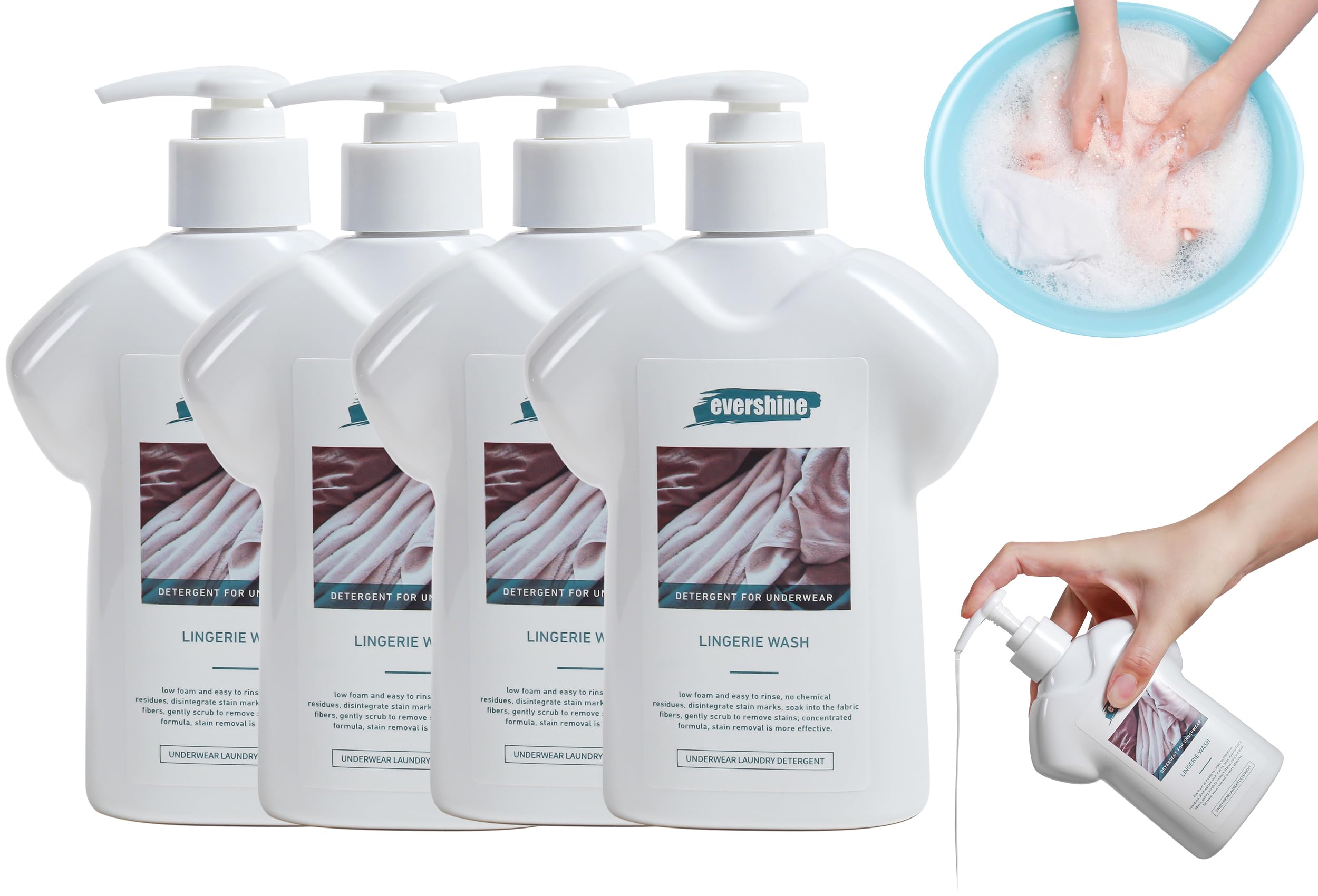 Lingerie Detergent - Double Concentrated, Lady Scented, Delicate Underwear Cleaning Liquid - 10.14 Fl Oz (4, Orange&amp;Lily)