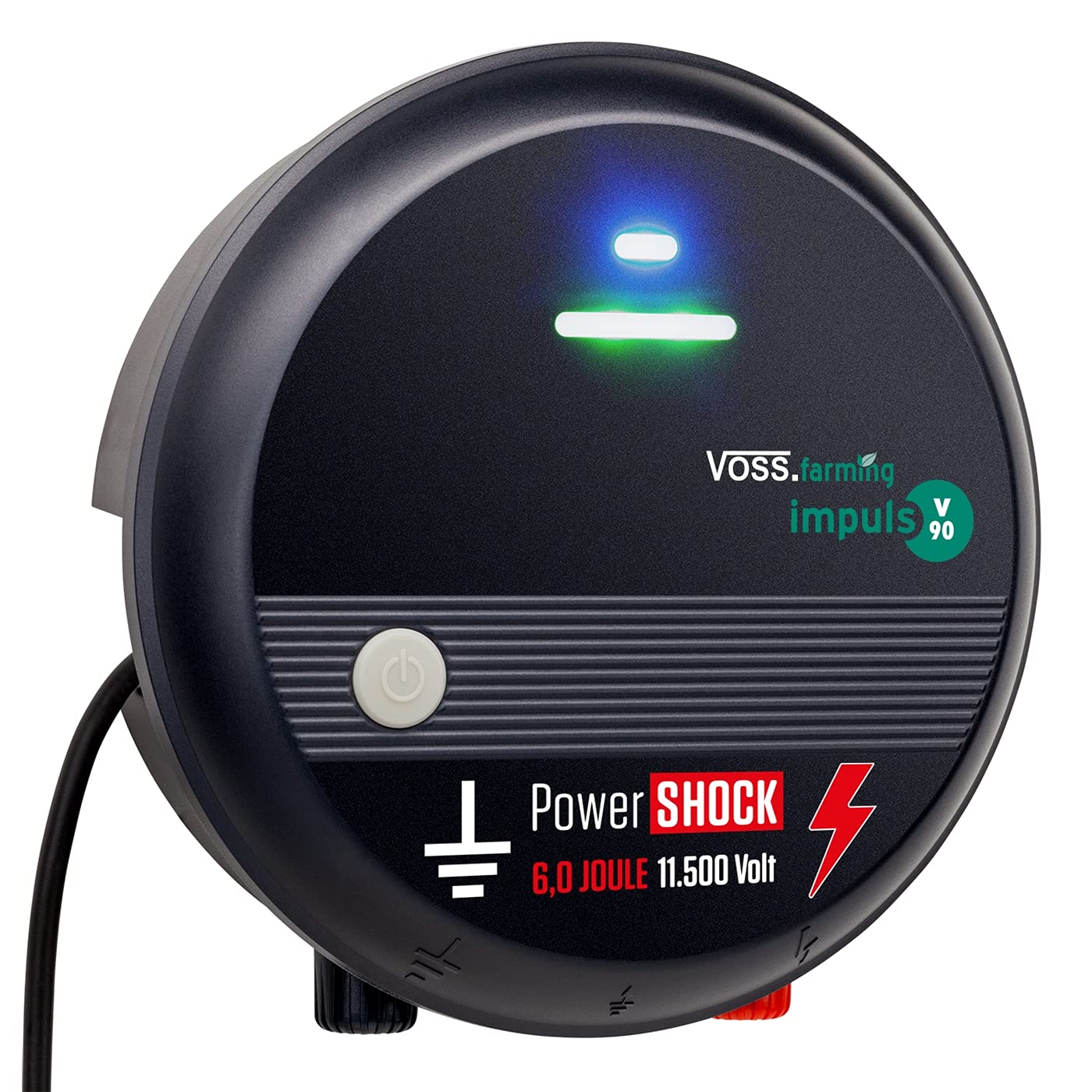 VOSS.farming 230V Weidezaungerät, 11.500V, schlagstarkes Elektrozaungerät für Weidezäune