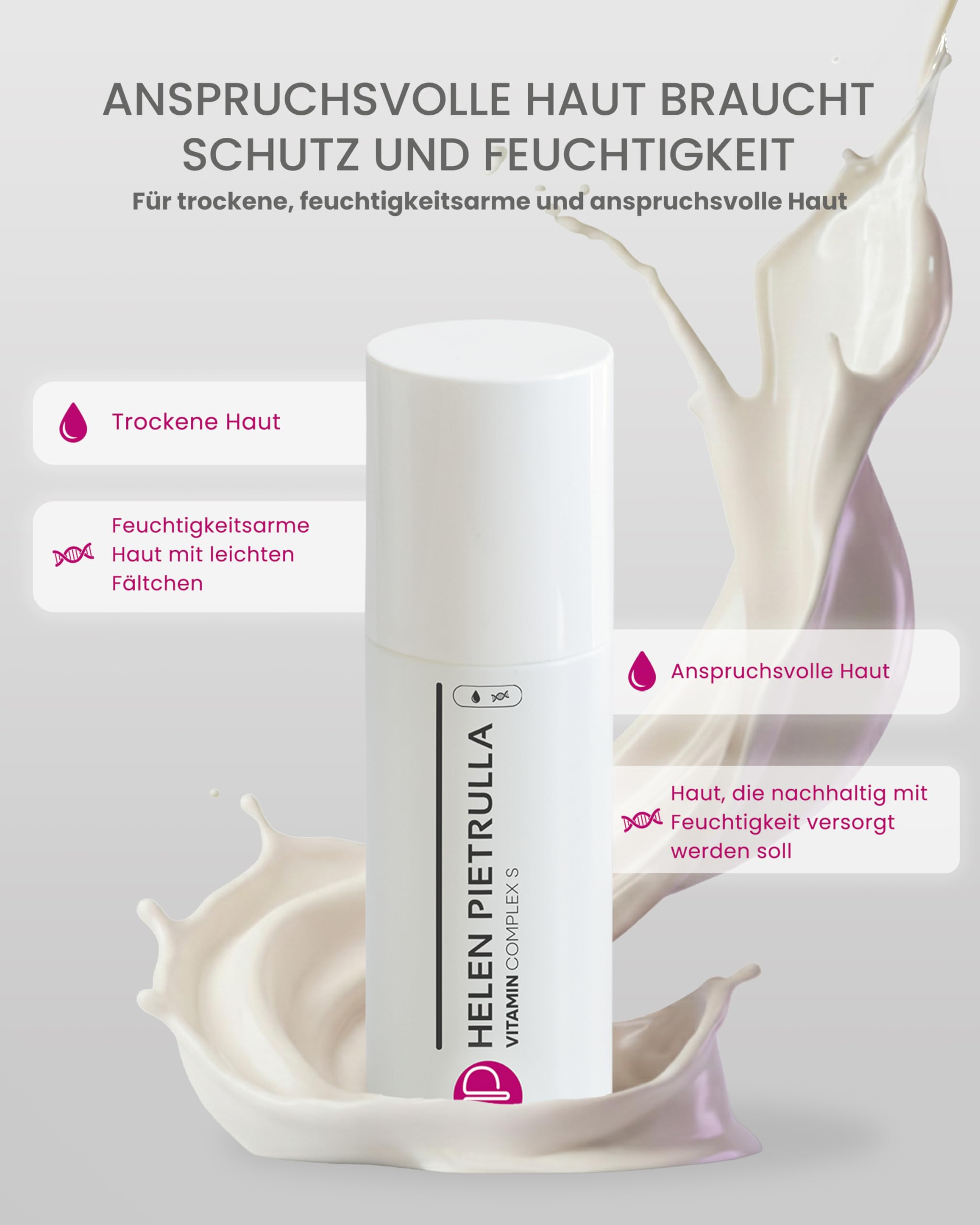 Helen Pietrulla – Vitamin Complex S 100 ml Gesichtscreme mit Vitamin A, C, E, F & wertvollen Ölen – Anti-Aging Tages- und Nachtpflege für trockene, anspruchsvolle Haut