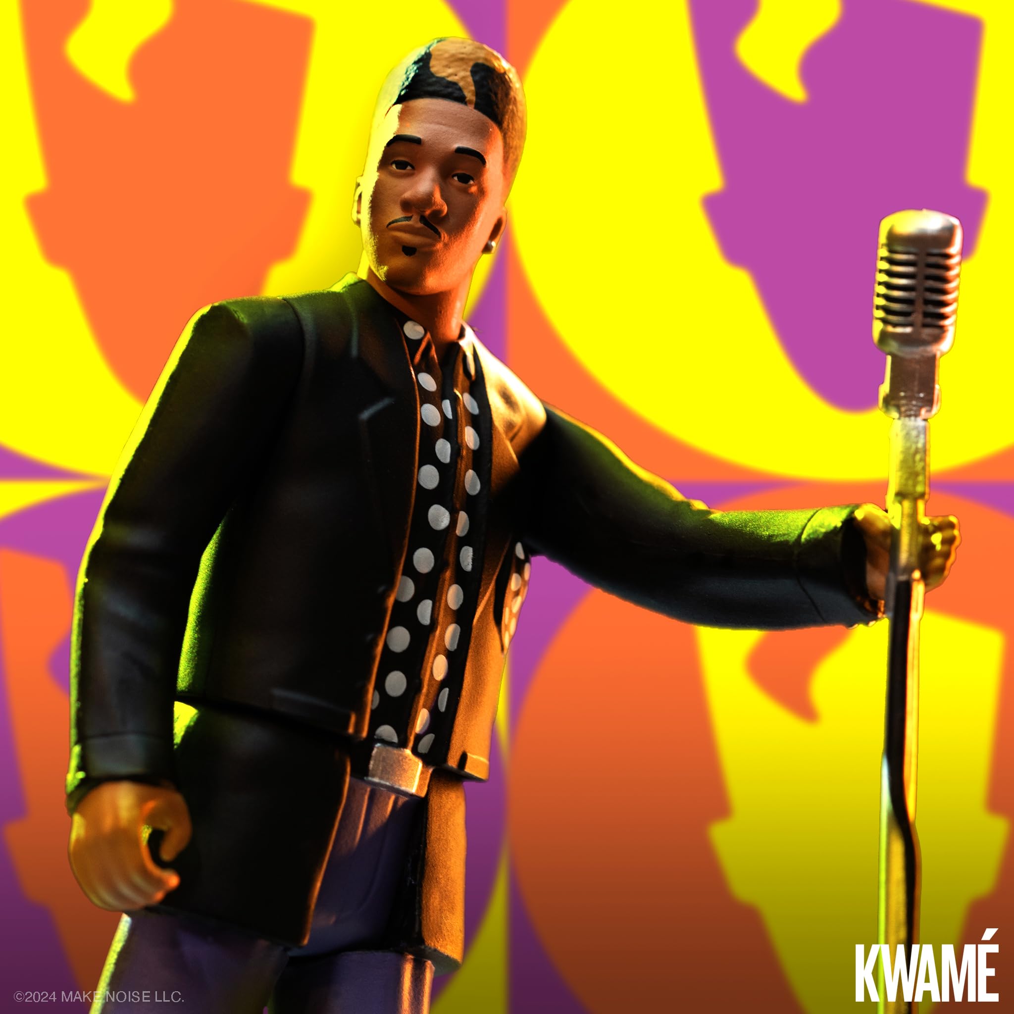 Snapklik.com : Super7 Kwame Black And White Polka Dot - 3.75