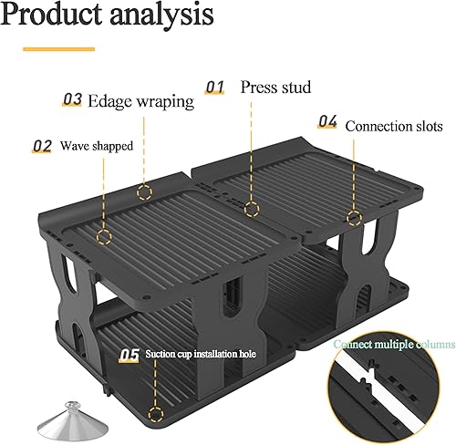 Miniatura 4 de Zapatero vertical negro para entrada, fácil de montar, soporte estrecho para zapatos, organizador de zapatos que ahorra espacio, estante de