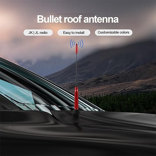 Miniatura 5 de Pack-1 - Antena retráctil para camioneta para automóvil, kit de antena retráctil para Chevy Silverado 1500 2500 3500 HD Avalanche GMC Sierra 1500