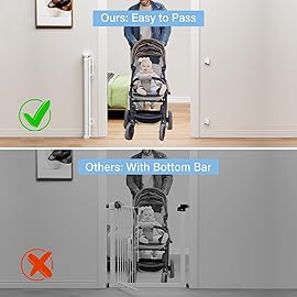 PRObebi Retractable Baby & Dog Gate - Extends to 72 Wide, 34 Tall, for Stairs, Doorways, Hallways & Outdoor Use