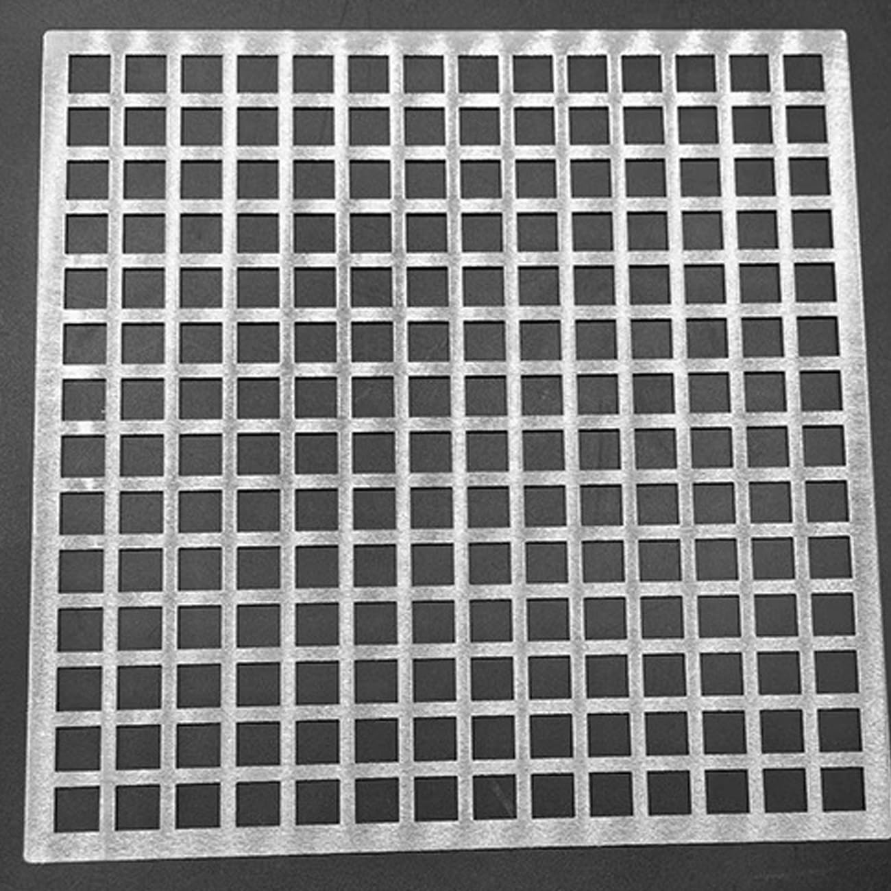 Stainless Steel Square Drain Protectors Replacement 304 Stainless Steel Drain Grate Cover, 1cm Square Holes, Multiple Sizes(10x10cm)