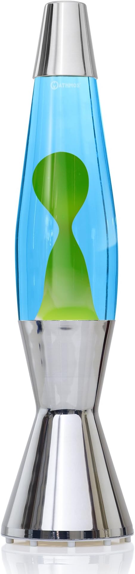 MATHMOS Astro Baby Lava Lamp Silver | Made in Britain Since 1964 | Blue & Green Lava Lamps | Unique Lava Lamp Formula | Made to The Highest Safety Standards
