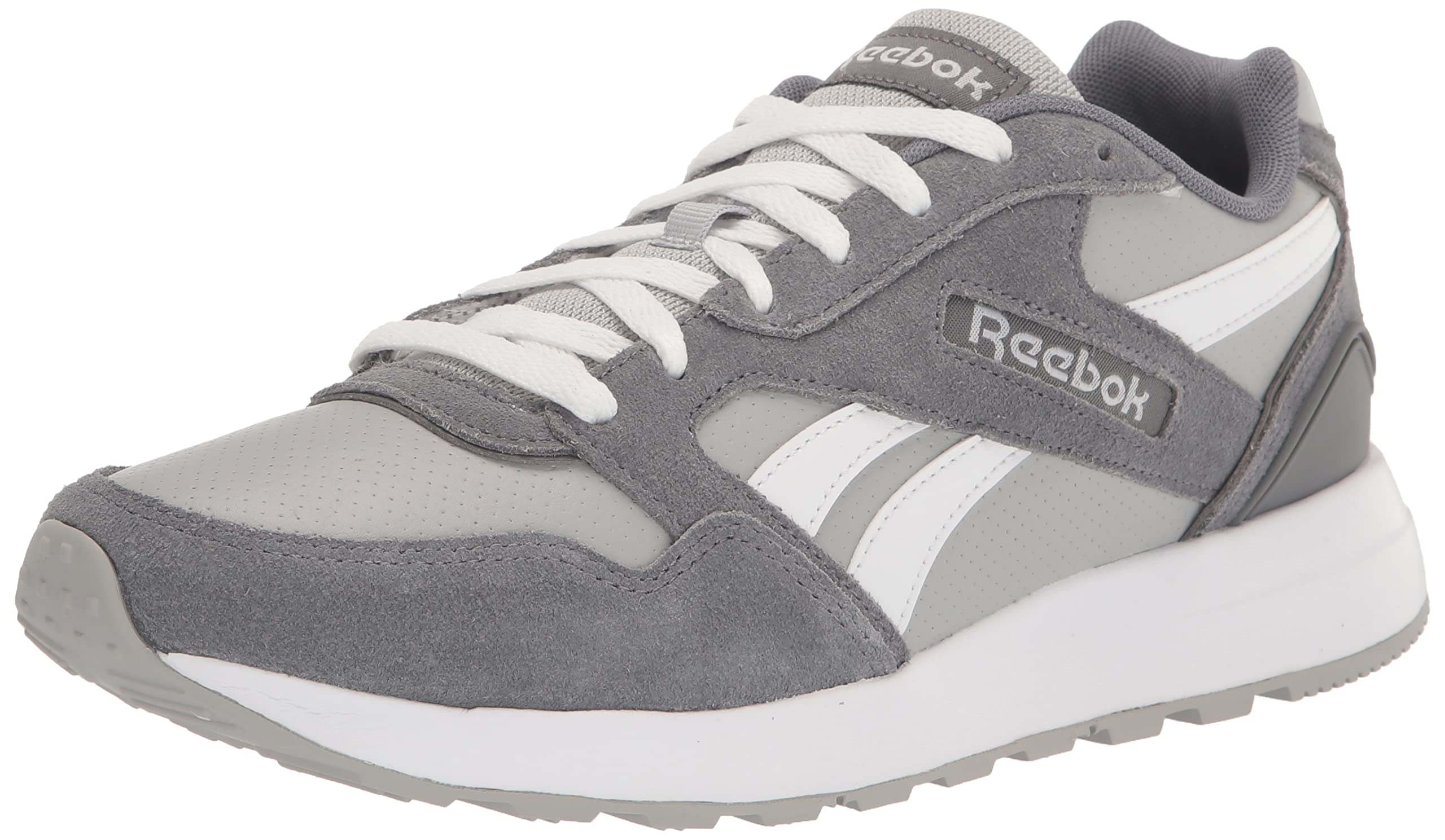 Reebok GL1000 gris pur et blanc baskets rétro mixtes - 8