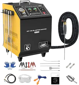 110V Dry Ice Blasting Machine,HTS705 Industrial Dry Ice Blasting Cleaning Machine,Dry Ice Blast Cleaners for Removing All Kinds of Intractable Dirt Quickly