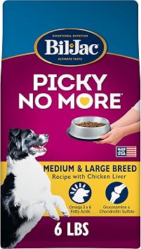 Bil-Jac Picky No More Dry Dog Food for Medium & Large Breeds | 6 lb