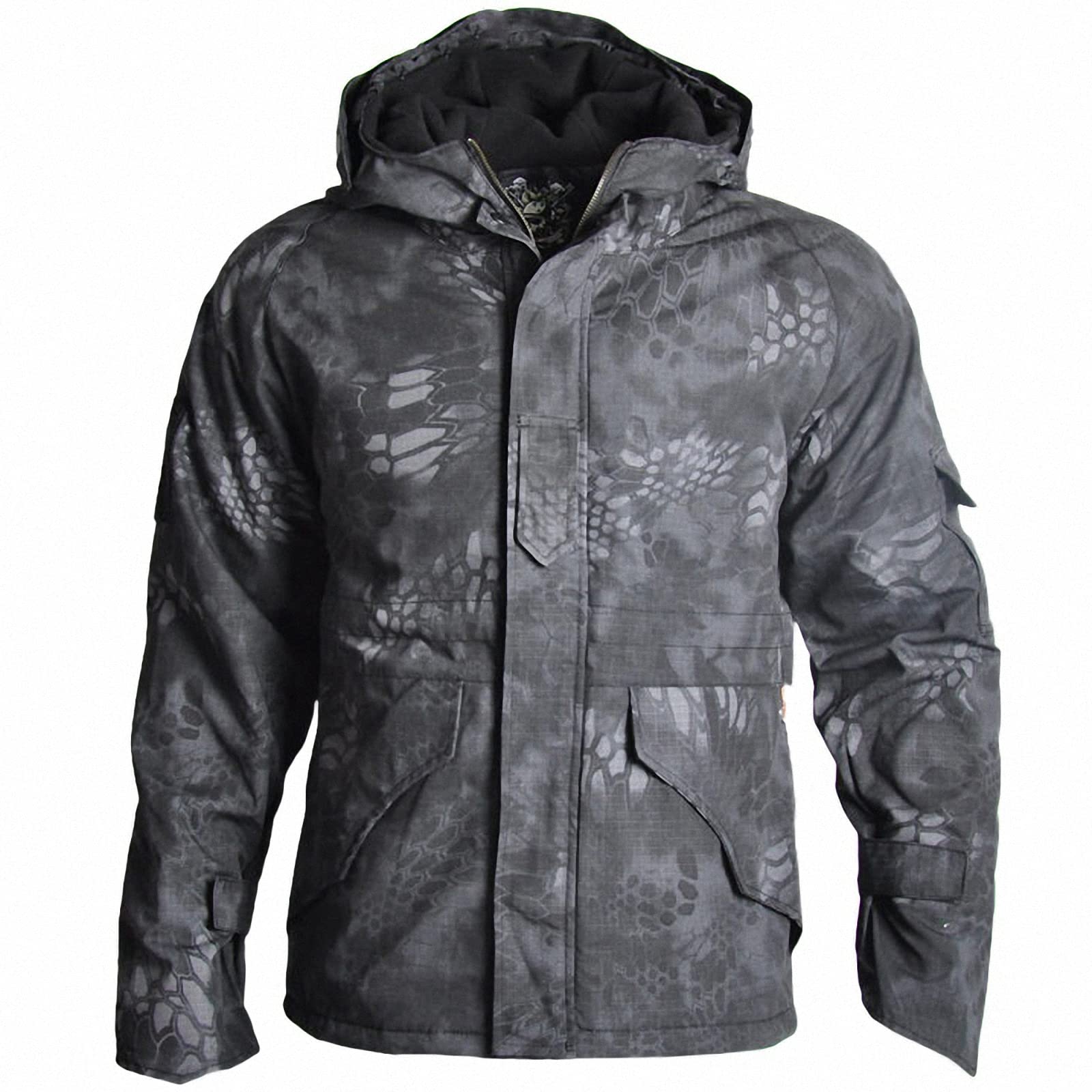 Taktische Outdoor Jacke,Warmer camo Kapuzenmantel Herren,angriffsfeld kampfspiel,Bergsteigen,ski uniform,arbeits Kleidung,Airsoft Paintball schießen Jagd tarnanzug Shirt