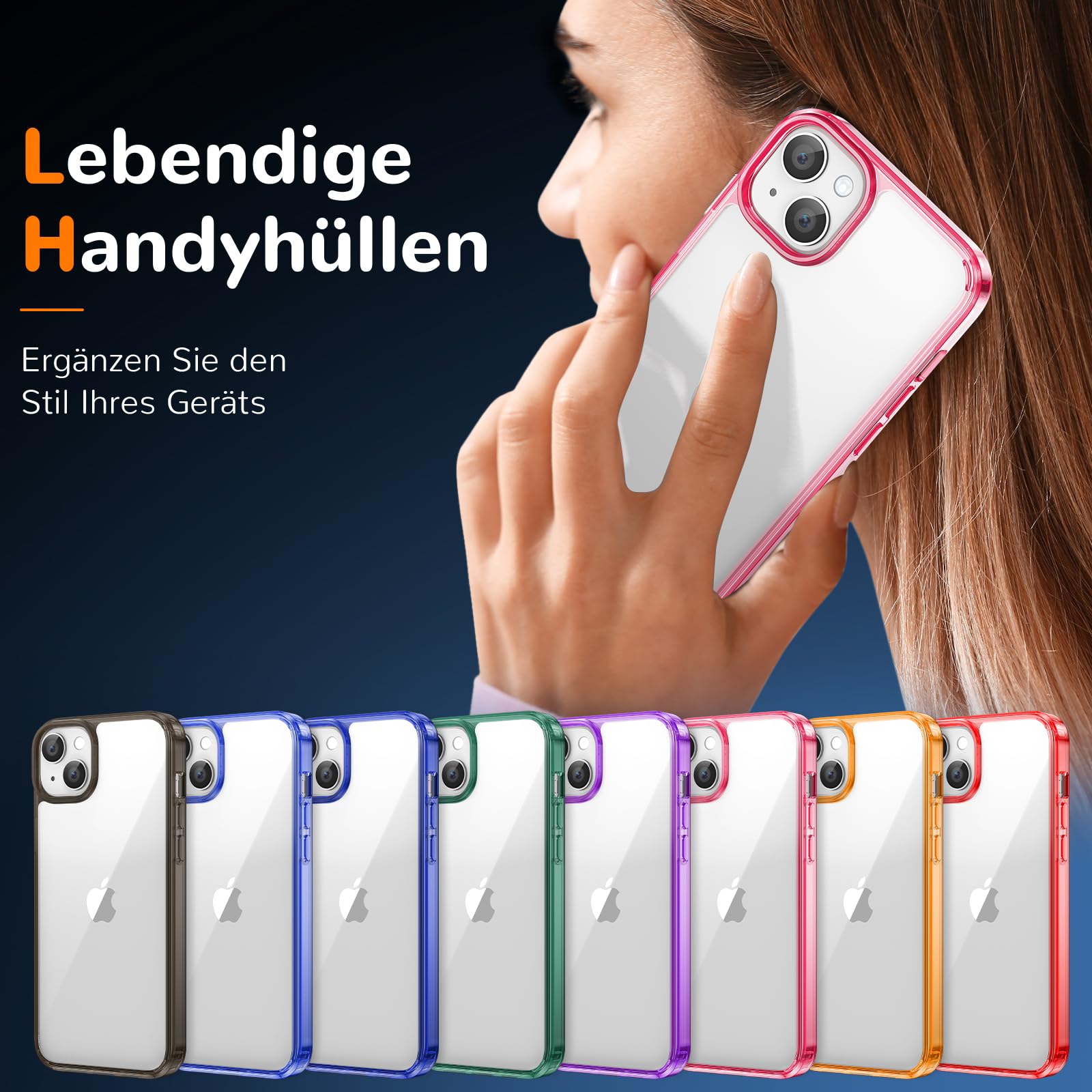 Clear Case for iPhone 15, Ultra Thin, Shockproof TPU Cover, Anti-Yellowing, Crystal Clear, Phone Case for Apple iPhone 15 - Clear — view 541