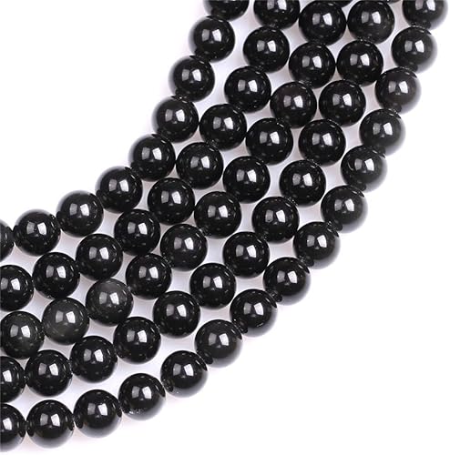 Miniatura 84 de Cuentas redondas naturales semipreciosas de piedra suelta para hacer joyas, brazaletes, collares Ojo de tigre rojo,Piedra de Yaxaita,Azul