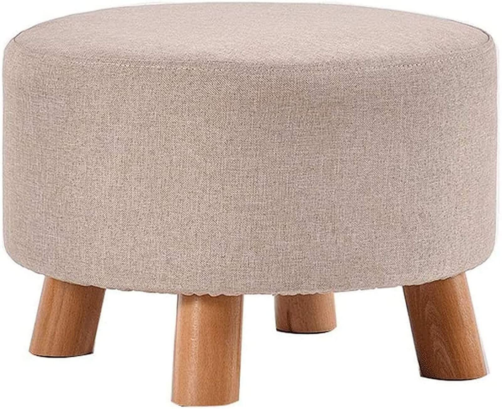 Reposapiés de madera maciza y tela para salón o tocador