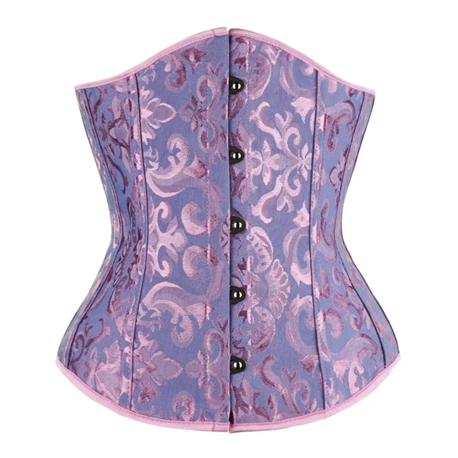 MdybF corsetto donna Corsetto Sotto Il Corsetto Floreale Bustier Per Donne Davanti A Busk Corsetto