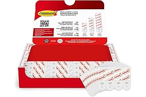Command Small Refill Adhesive Strips: Damage-Free Hanging for Small Wall Hooks (64 Strips)