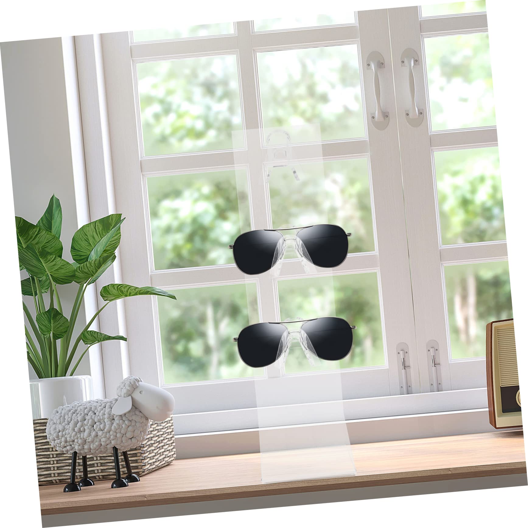 3stücke Acryl Brillenhalter Für Sonnenbrillen Transparente Mehrlagige Aufbewahrungslösung Für Brillen Stabiler Displayständer Für Schreibtisch Und Wandmontage Einfache