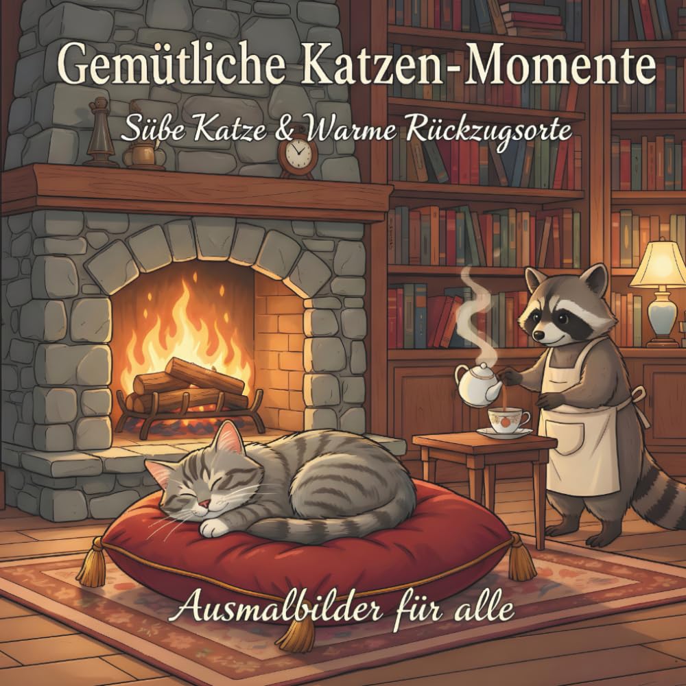 Gemütliche Katzen-Momente: Süße Katze & Warme Rückzugsorte