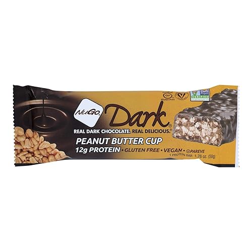 NUGO Barra de nutrición, NuGo DARK,P/BTR CUP, 1.76 OZ CASE_12
