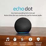 Amazon Echo Dot (newest model), Vibrant sounding Alexa speaker, Great for bedrooms, dining rooms and offices, Designed for Alexa+, Glacier White