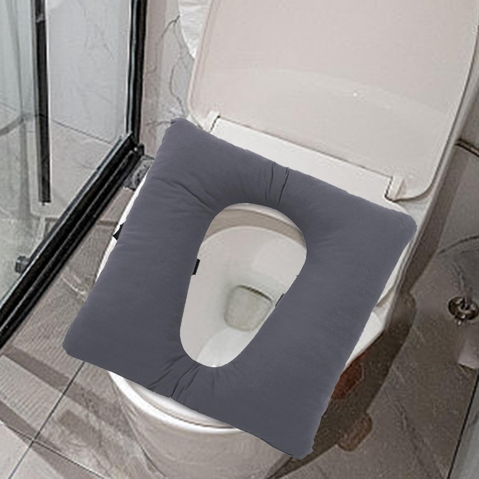 Cojín para inodoro de cabecera, suave y acolchado, para personas mayores, cómodo, de instalación eficiente y fácil mantenimiento. Cojín para