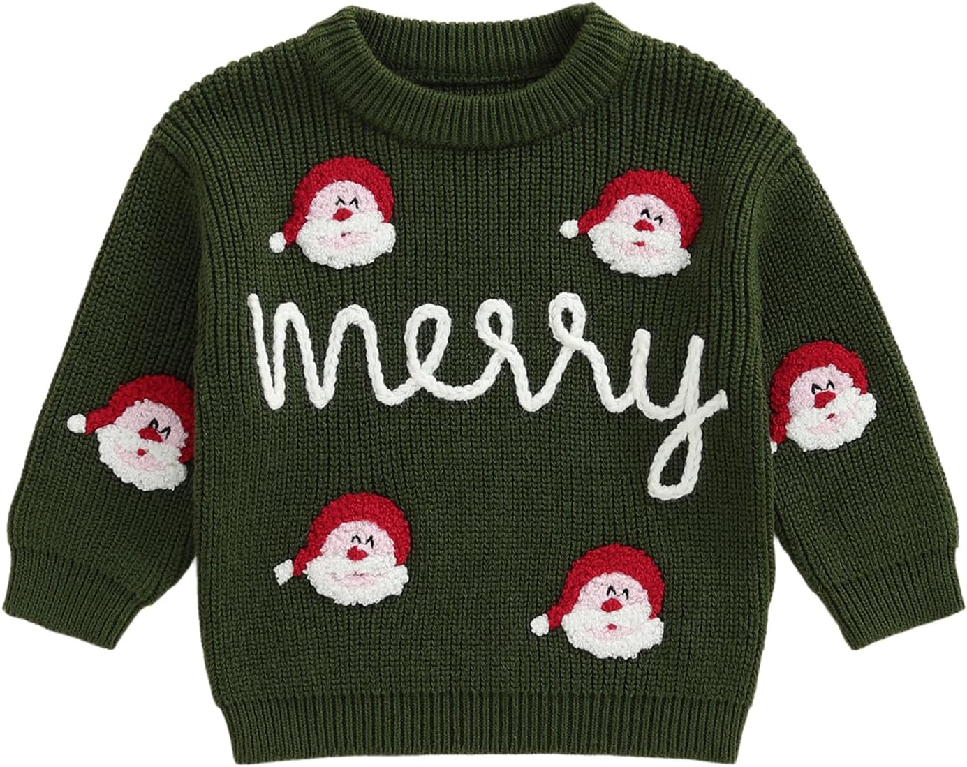 Nyapruwe Baby Girl Boy Christmas Sweater Toddler Knit Sweatshirt Infant Xmas Clothes Fall Winter Pullover Top