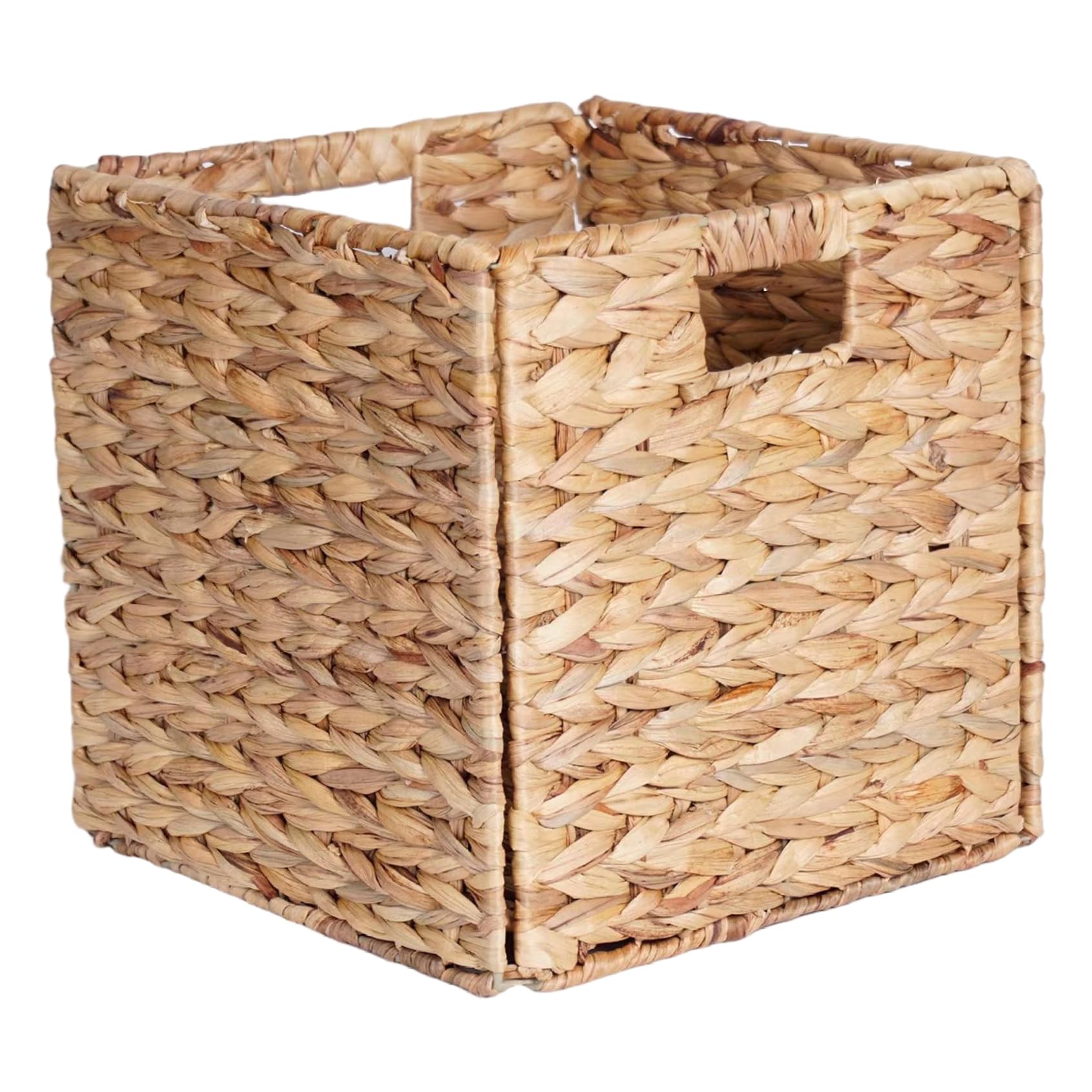 Bac rangement cubique et panier tissé 9,8 pouces idéal comme organisateur maison pliable