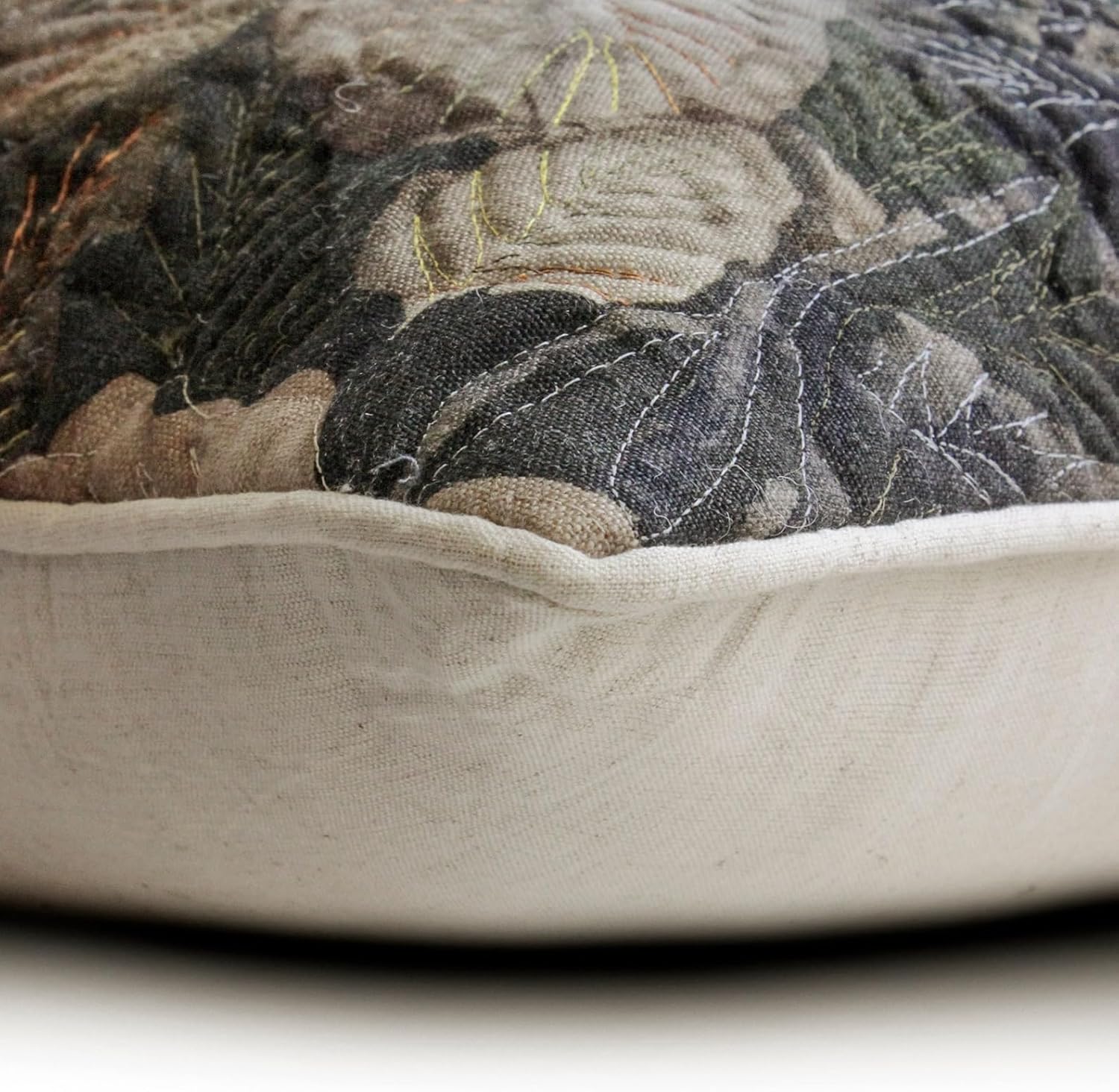 The HomeCentric Throw Pillow Covers, Taupe Decorative Pillow Covers for Couch 16x16 inch (40x40 cm) Linen Cushion Cover, Abstract, Modern Zippered Throw Pillow Covers Easter - Taupe Carnival