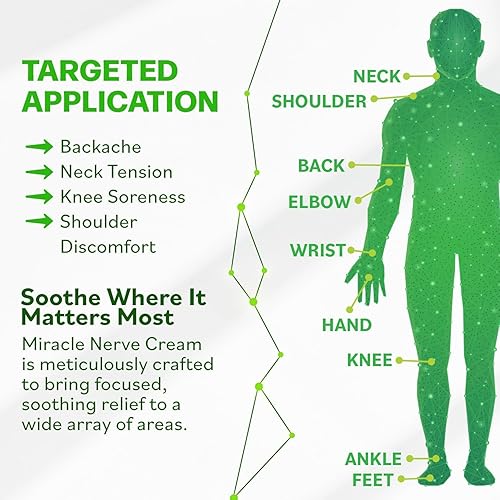 Miniatura 4 de Miracle Nerve Cream Máxima fuerza Mezcla de cúrcuma y árnica para aliviar molestias neuropatía Fórmula calmante para pies y manos con MSM, B6, E