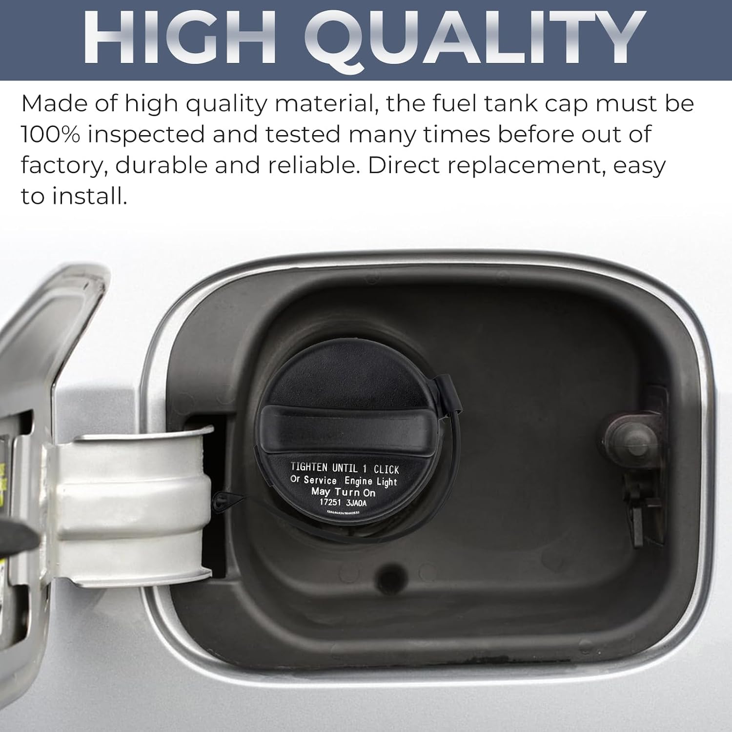 Gas Cap, Fuel Cap for 2012-2020 Nissan Infiniti Altima Frontier Murano Pathfinder Versa Note Infiniti QX60 JX35, 17251-1VZ0D, 17251-3JA0A, 17251-9BD0E, 2012 2013 2014 2015 2016 2017 2018 2019 2020