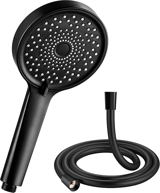 Ronvie Shower Head and Hose, Rainfall Shower Heads with 1.5m Hose Set