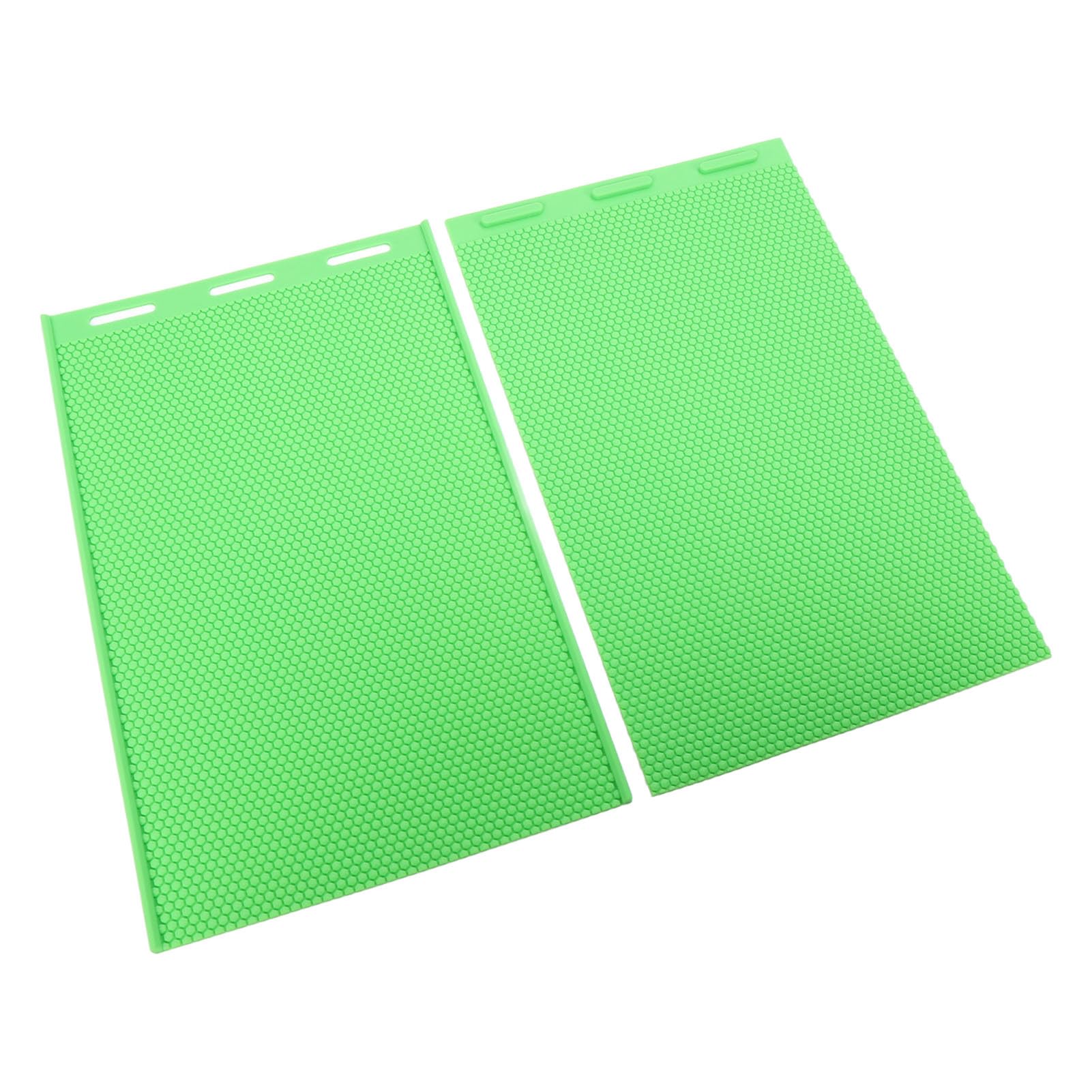 Ejoyous Foglio di Cera d'api, Materiale Siliconico, Pressa Flessibile per Cera d'api Facile Produzione di 2 Pezzi per Apicoltori e Appassionati di Fai da Te (GREEN)