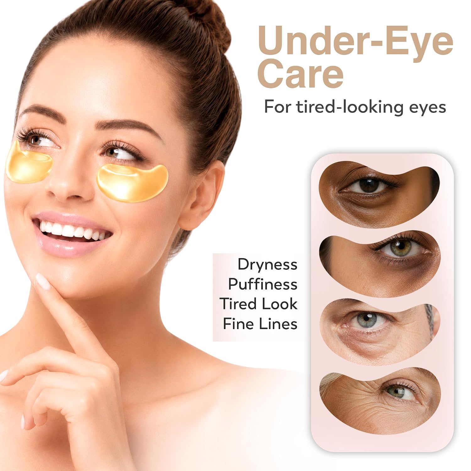 Boston Tech Hydraeye Under Eye Patches, 20 Pairs Collagen Eye Mask with Hyaluronic Acid, Hydrating Gel Eye Pads for Tired-Looking Under Eyes, Moisturizing Eye Care