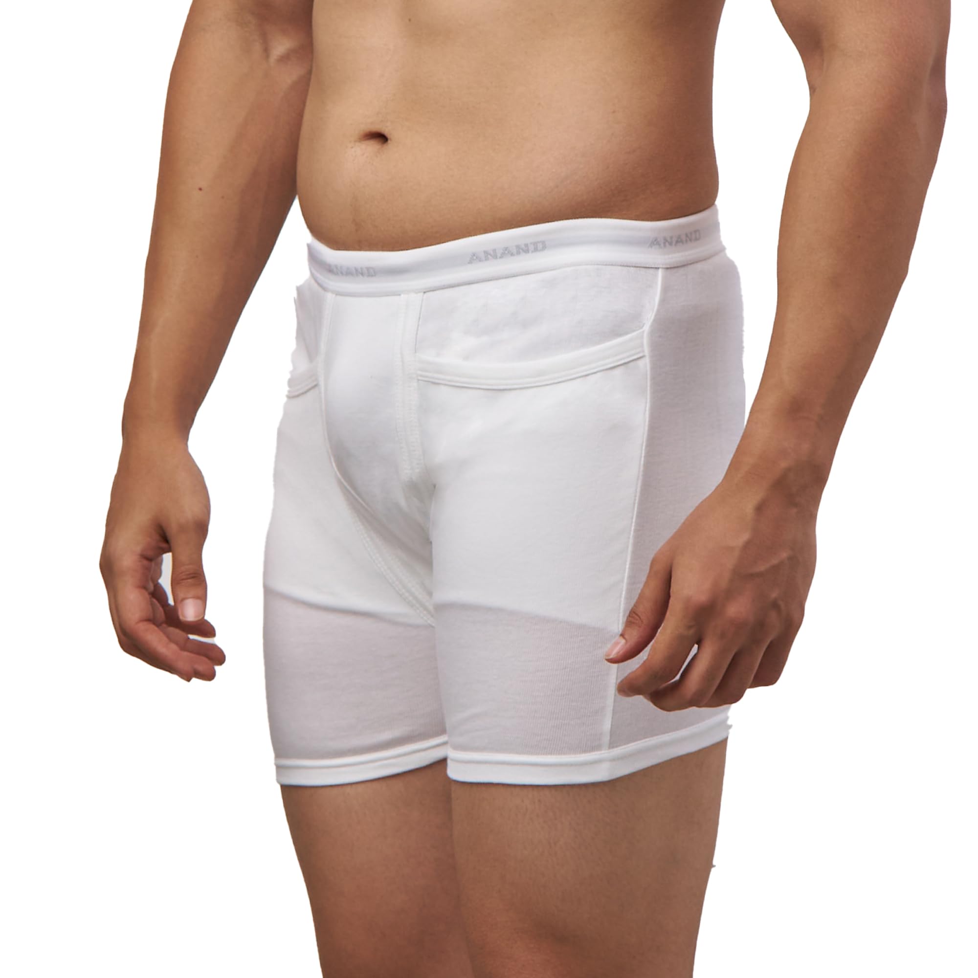 anand Men's Super Pocket Trunk – 100% Combed Cotton, Breathable & Durable Inner Elastic Waistband, Everyday Comfort Underwear | Pack of 2-picture-0