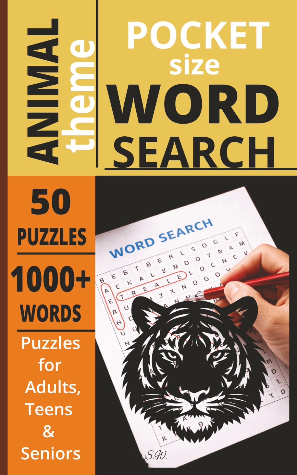 POCKET SIZE ANIMAL WORD SEARCH PUZZLE BOOK: EASY to carry Word Search Book about Animals, Nature and more[5x8,50 puzzles,1000+words]-Perfect for ... Gift for teens, adults, seniors.
