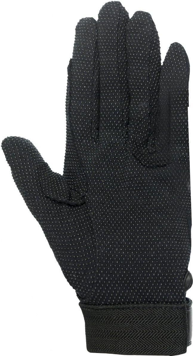 HORZE Basic Adjustable Cotton Polygrip Equestrian Horseback Riding Gloves