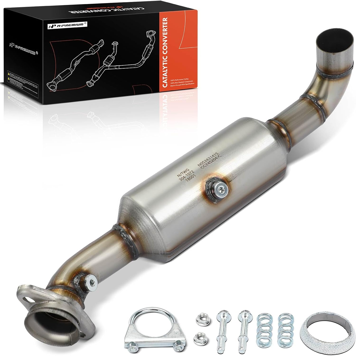 A-Premium Left Catalytic Converter Kit Direct-Fit Compatible with Ford F-150 F150 2009 2010 4.6L, RWD Only, E.P.A. Compliant