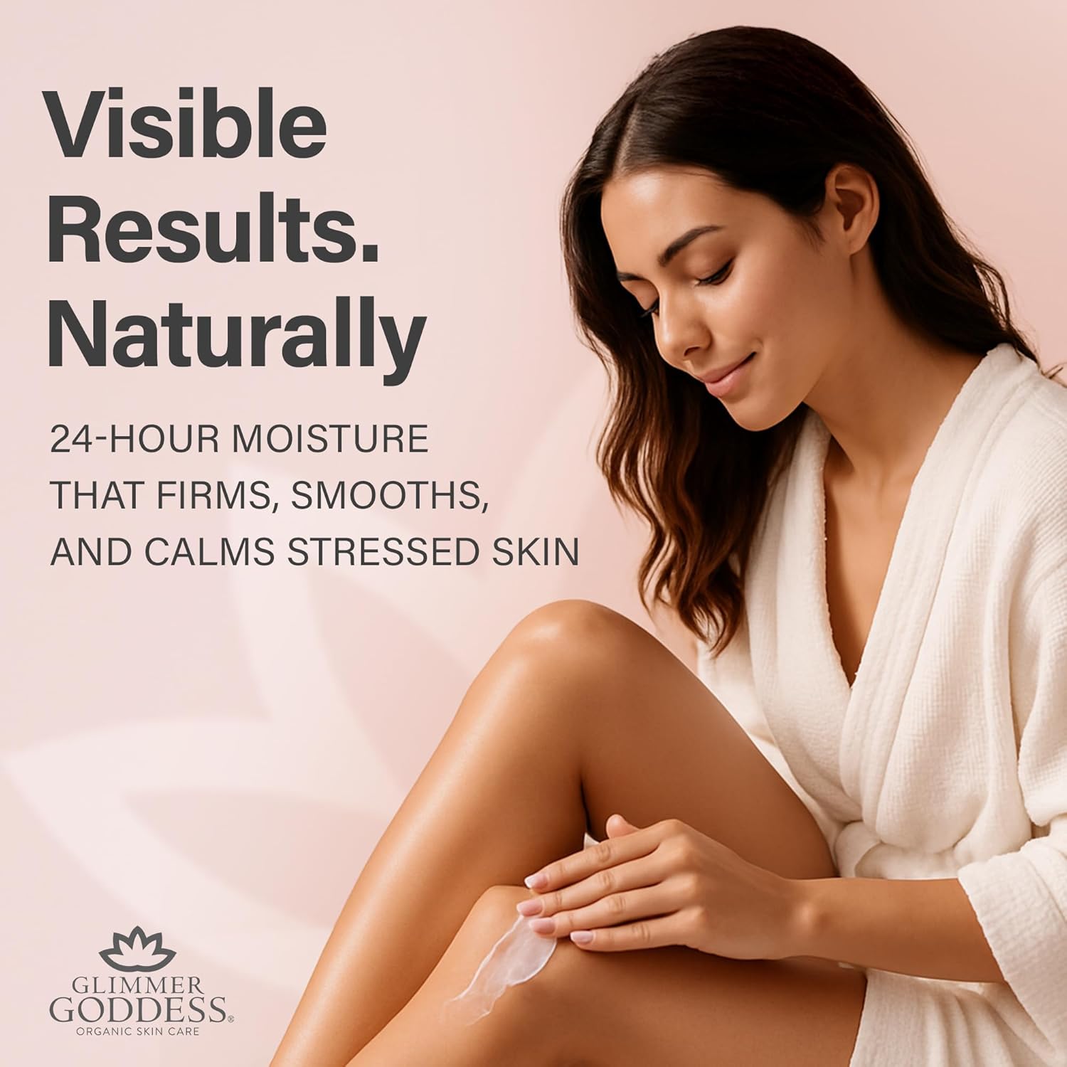 GLIMMER GODDESS Organic Whipped Body Butter for Women - Moisturizer Cream with Shea & Cocoa Butter, Almonds & Coconut Oil - Autumn Breeze, 8oz - Image 4