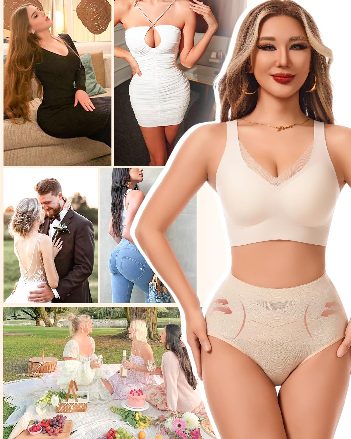 Tummy Control Shapewear Panties for Women Body Shaper Seamless Thong Underwear Compression Briefs Low Rise Girdle Panty - Image 2