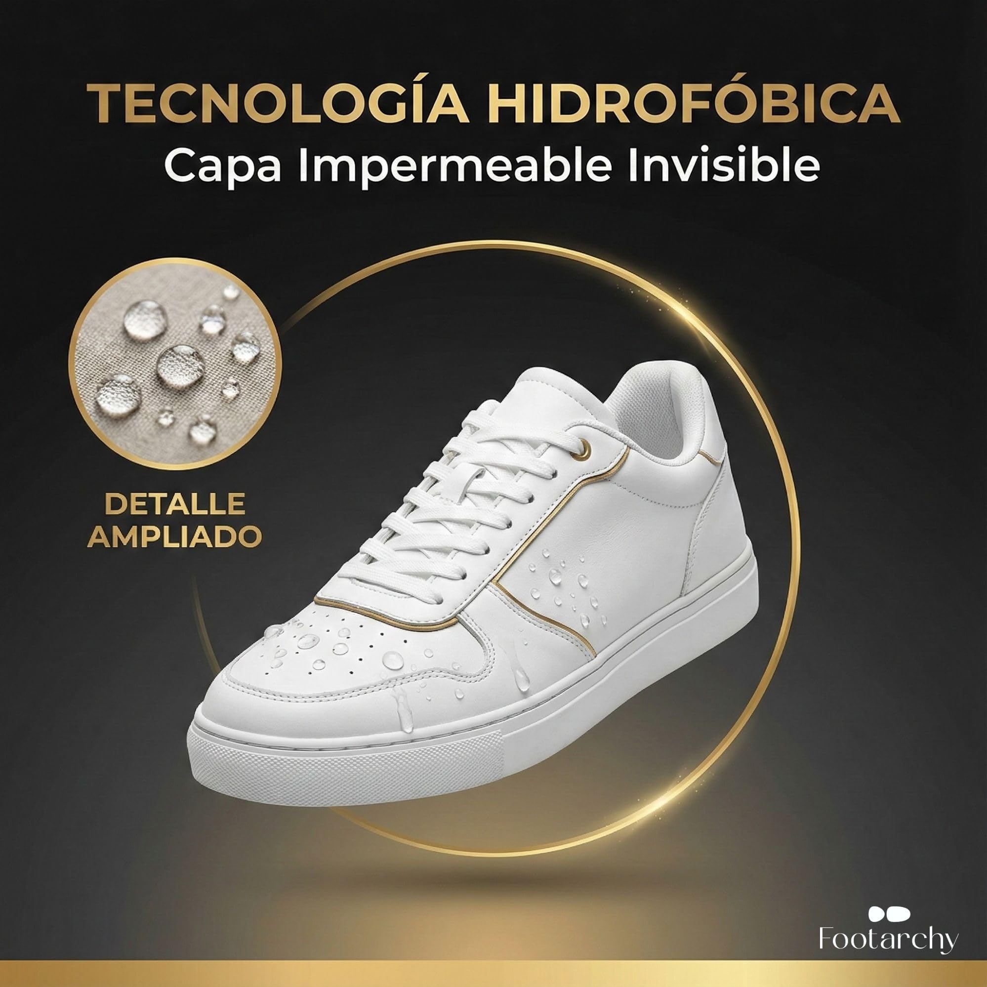 Spray Impermeabilizante para Textil y Calzado – Protector de Zapatillas y Botas – Antiagua y Antimanchas – Secado Rápido, Sin Marcas – Apto para Cuero, Lona y Ante (Gamuza), Mochilas y Fundas