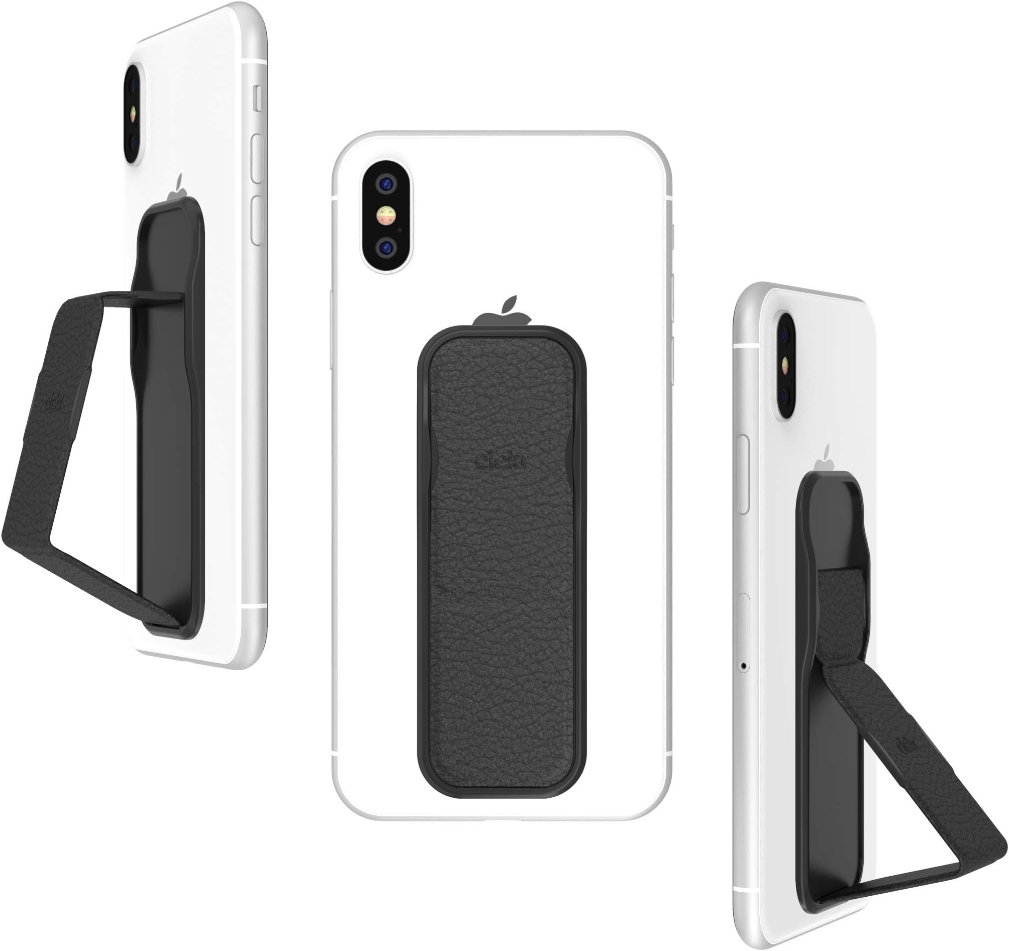 Cell Phone Stand compatible with iPhone X/XS/XR/6/7/8 and Samsung Galaxy S9/S9/S10/S10 Plus - Black