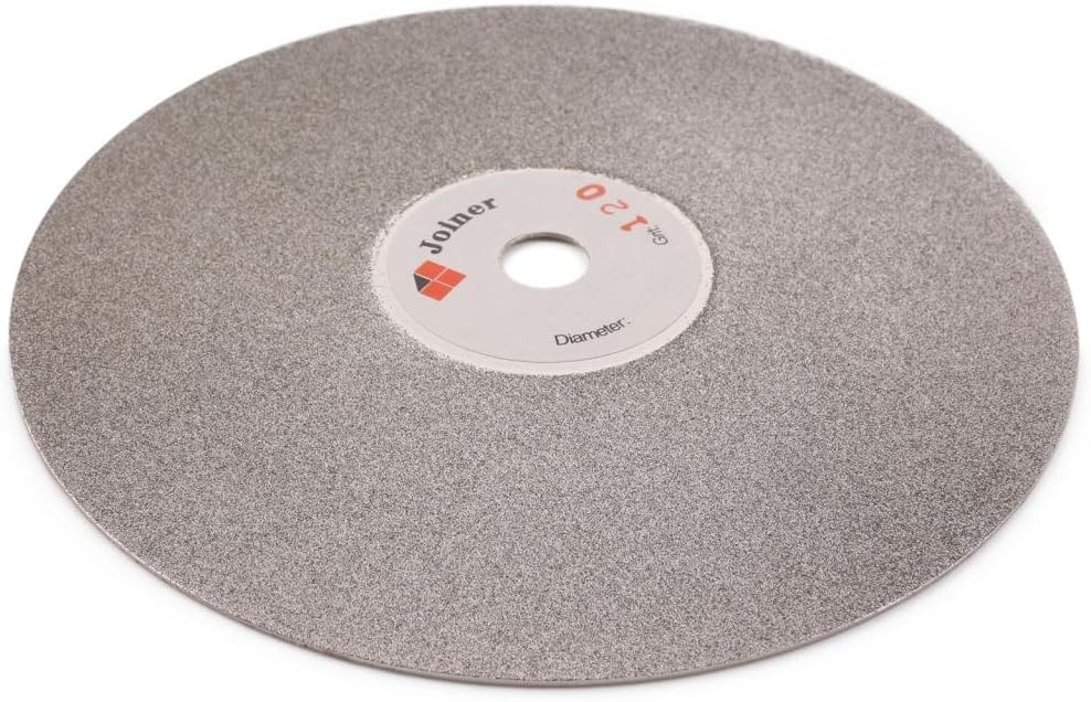 6" inch 150 mm Grit 120 Diamond Grinding Disc Abrasive Wheel Coated Flat Lap Disk Jewelry Tools for Gemstone Glass Rock Ceramics