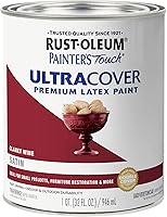 Vista 208 de Rust-Oleum Painter's Touch 1979502 - Pintura de látex, color negro brillante, 1 cuarto de galón