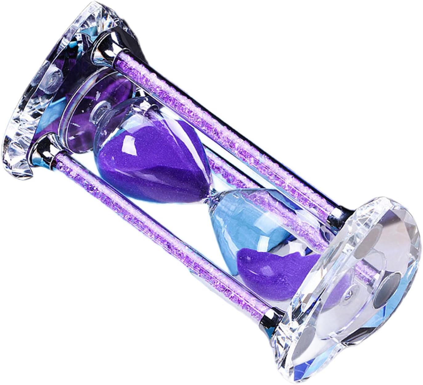 Heart Shaped Crystal Hourglass Decorative Sand Clock 30 Minutes Timer for Cooking Kitchen Time Management Tool Exercise Timer